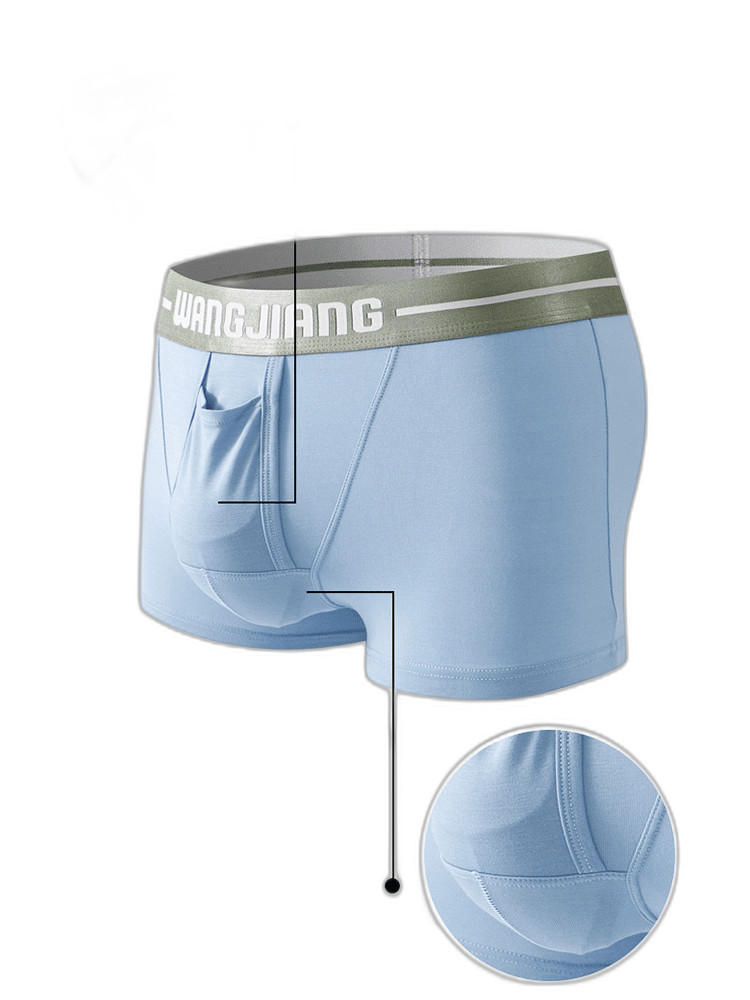 3 Pack Men’s Breathable Trunks with Front Pouch