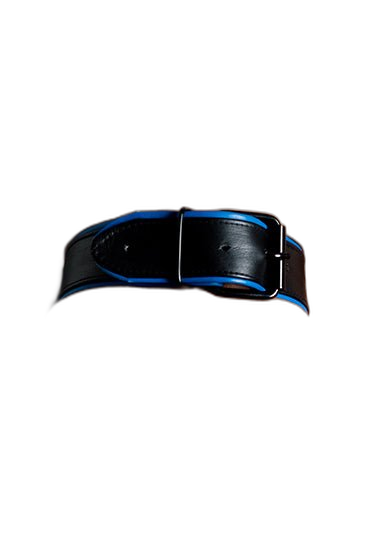 ruff GEAR Double Tone Leather Bicep Strap Blue Black