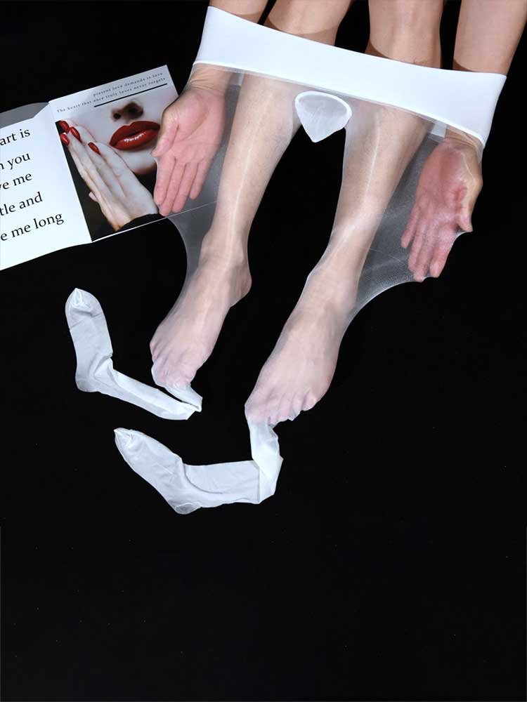 Men's Aurora Glossy 1D Ultra-Thin Sexy Stockings