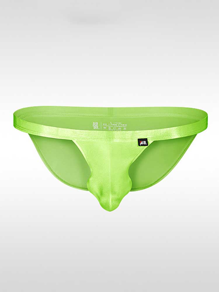 Men's Sexy High-Cut Stretch Low-Rise Ice Silk Briefs