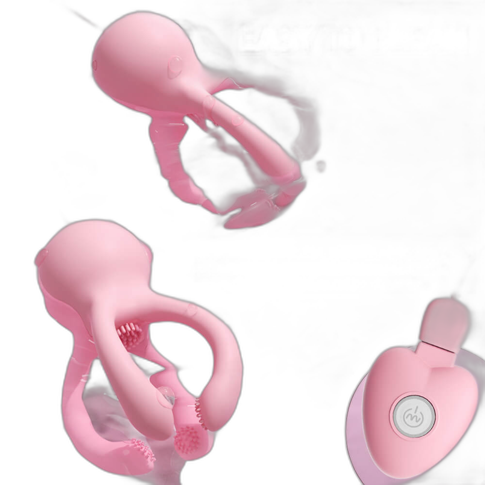 OctoVibe - Vibrating Nipple Clamp & Clit Sucker
