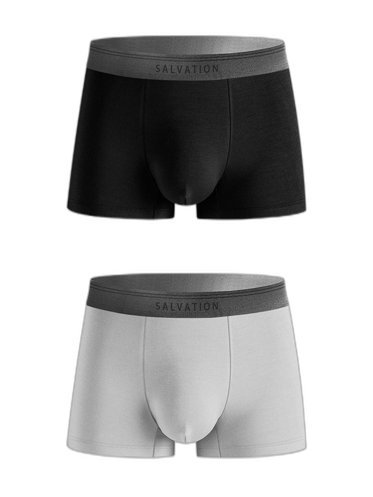 2 Pack Men's Anti-Bacterial Modal Trunks