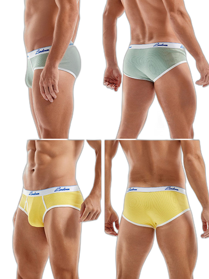 2 Pack Men's Thread Cotton Pouch Briefs