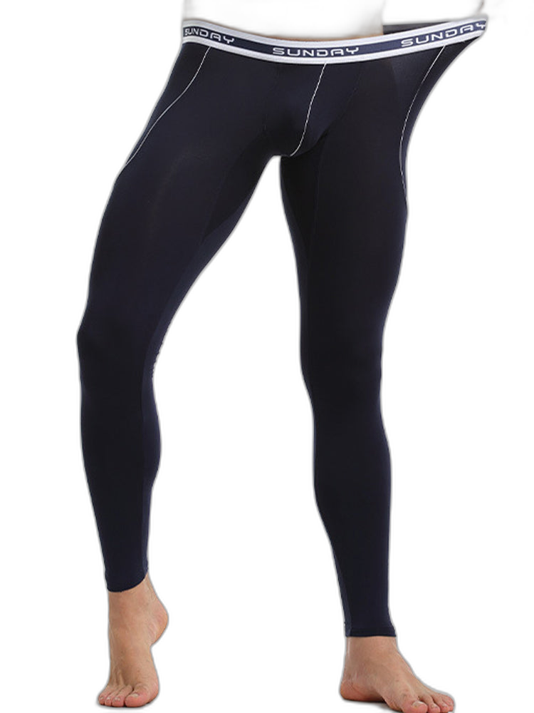 Men's Warm Pants Thin Fleece Casual Thermal Pants