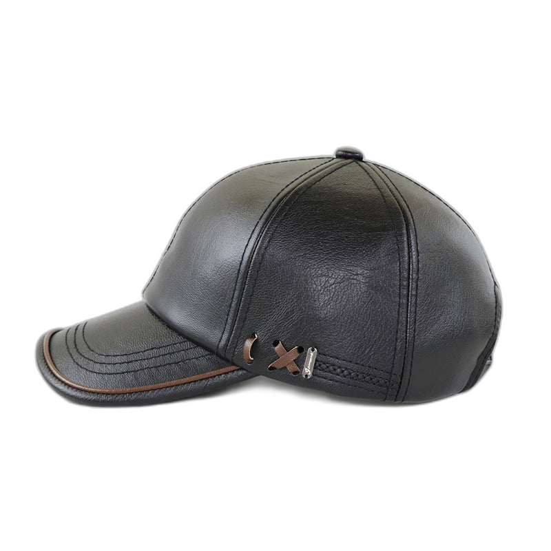 Leather Baseball Cap