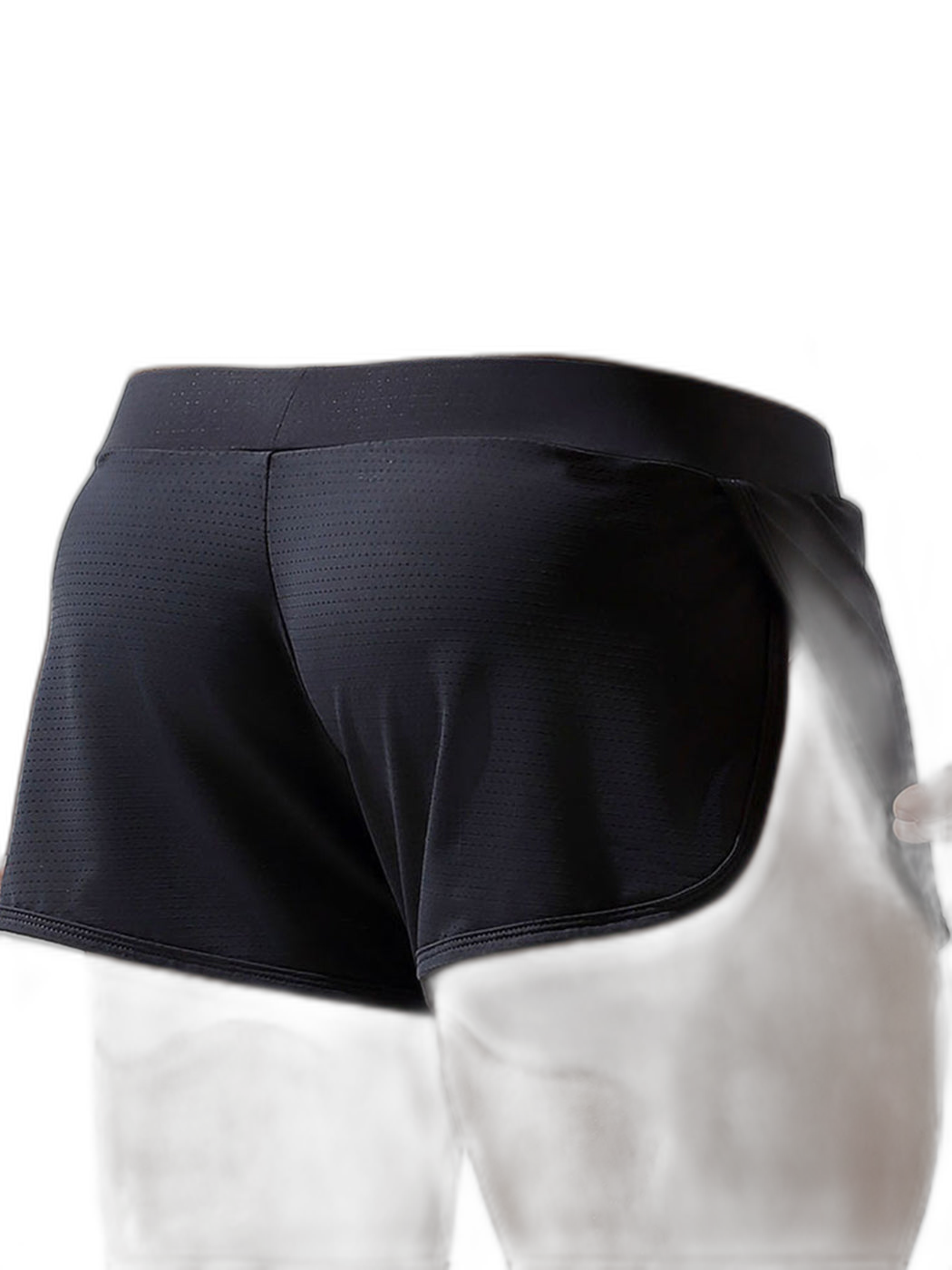 Men's Breathable Mesh Boxer Shorts With Separate Pouch