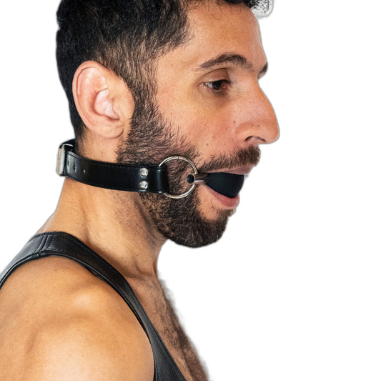 ruff GEAR Silicone Bar Ball Gag Black