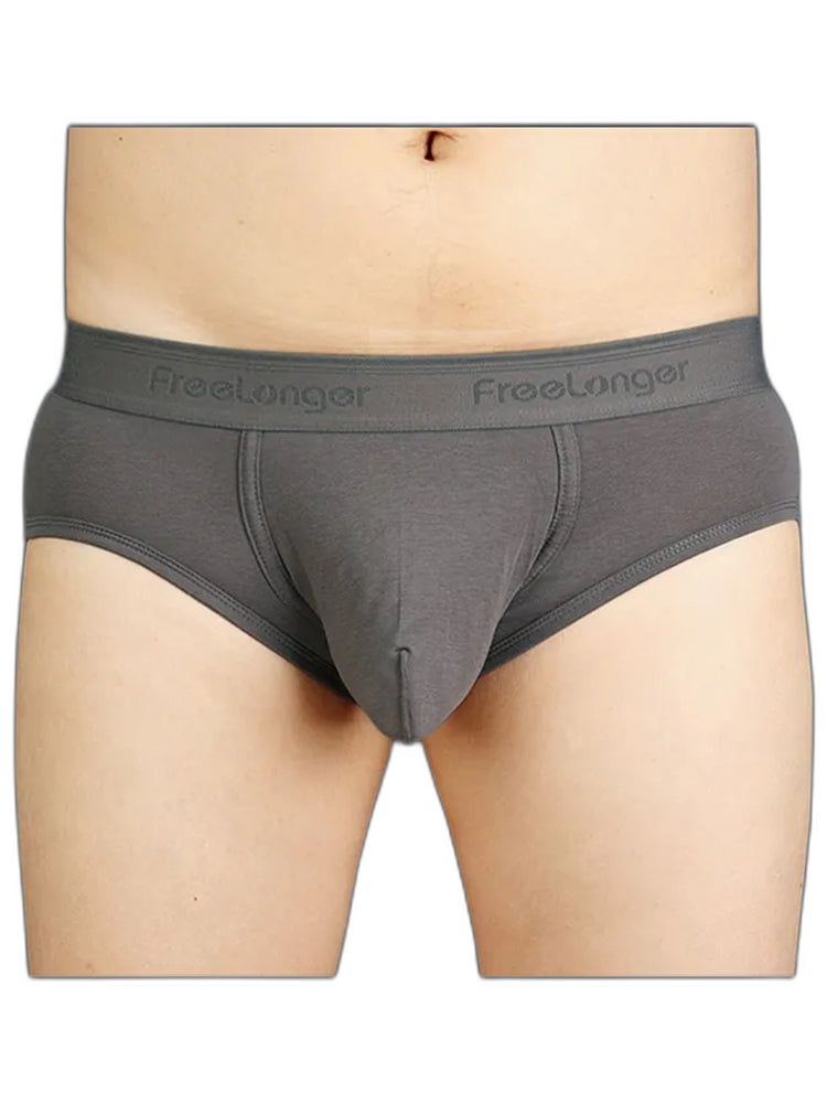 FreeLonger Men’s Microfibre Cotton Big Pouch Trunks