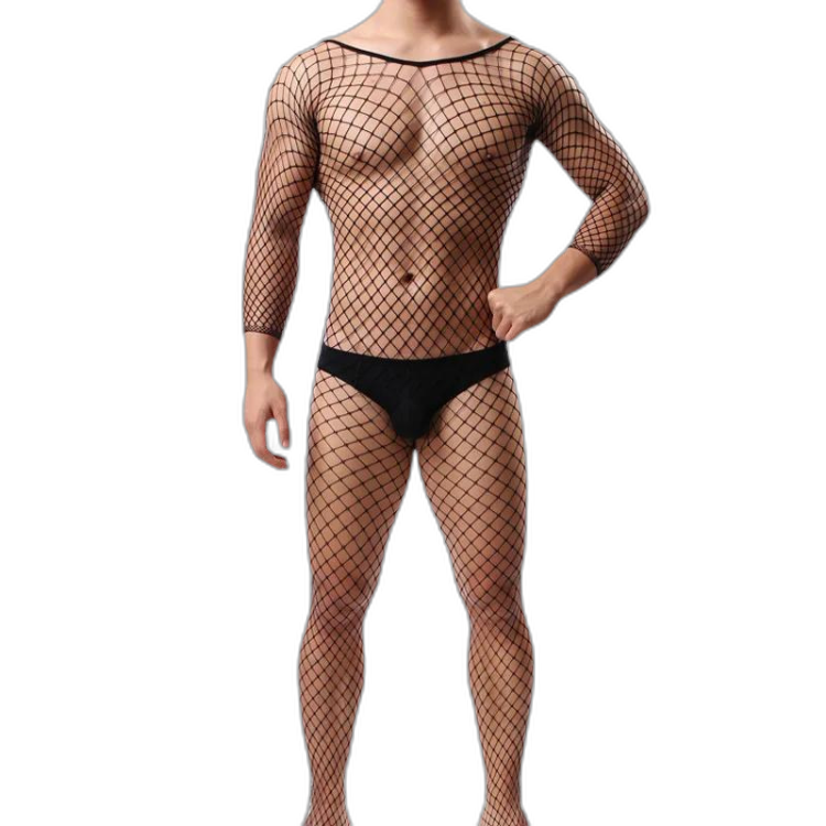 Enigma Web Men's Fishnet Body Socks