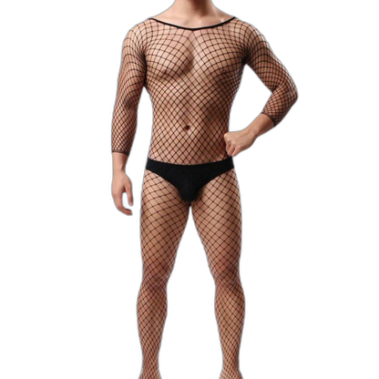 Enigma Web Men's Fishnet Body Socks