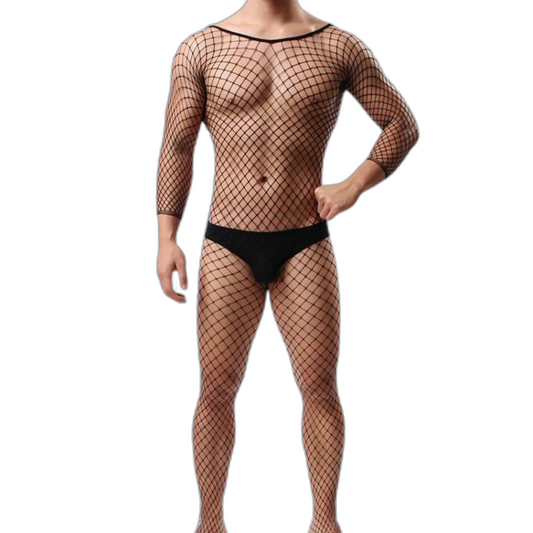 Enigma Web Men's Fishnet Body Socks