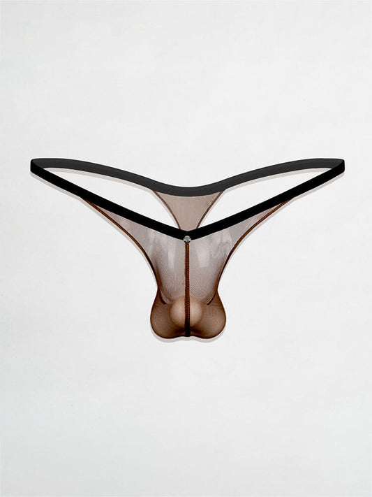 Men's Sexy Deep-V Low-Rise Athletic Thong
