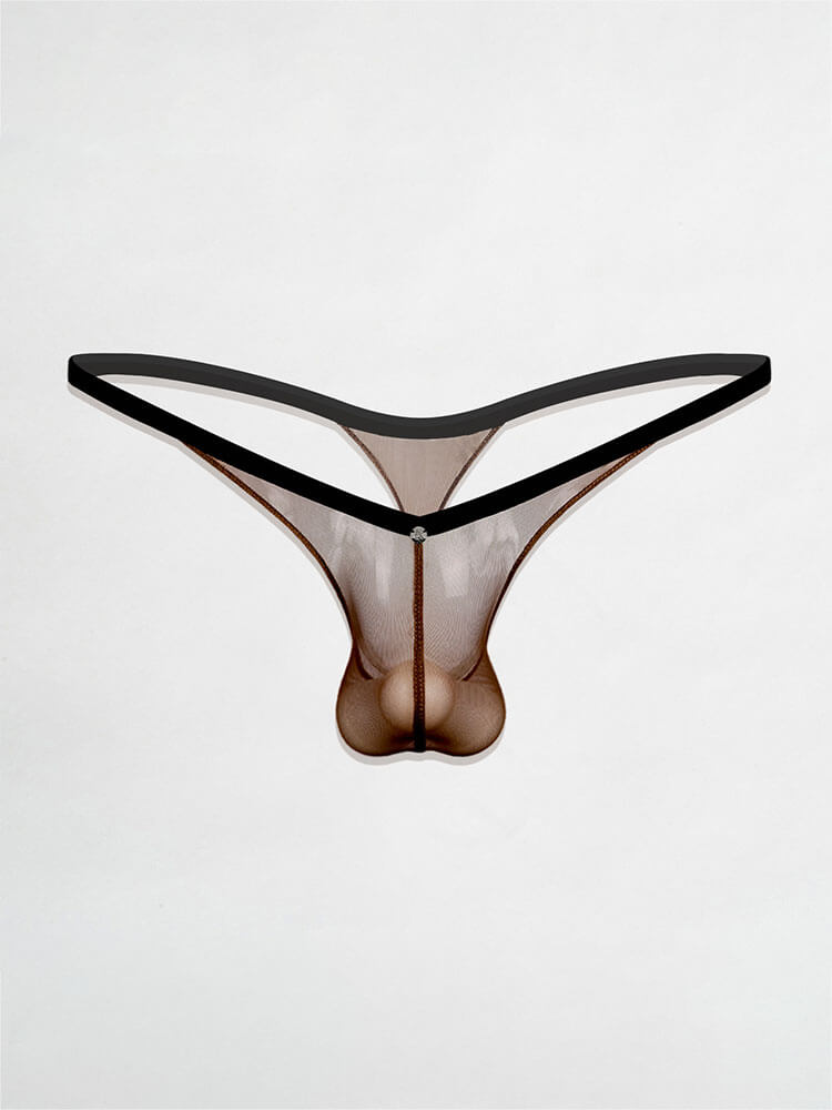 Men's Sexy Deep-V Low-Rise Athletic Thong