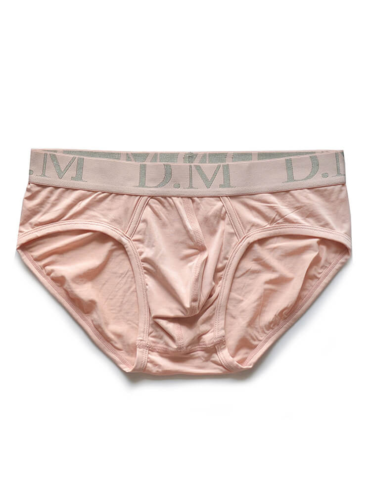 D.M Men's Minimalist Solid-Color Modal Briefs
