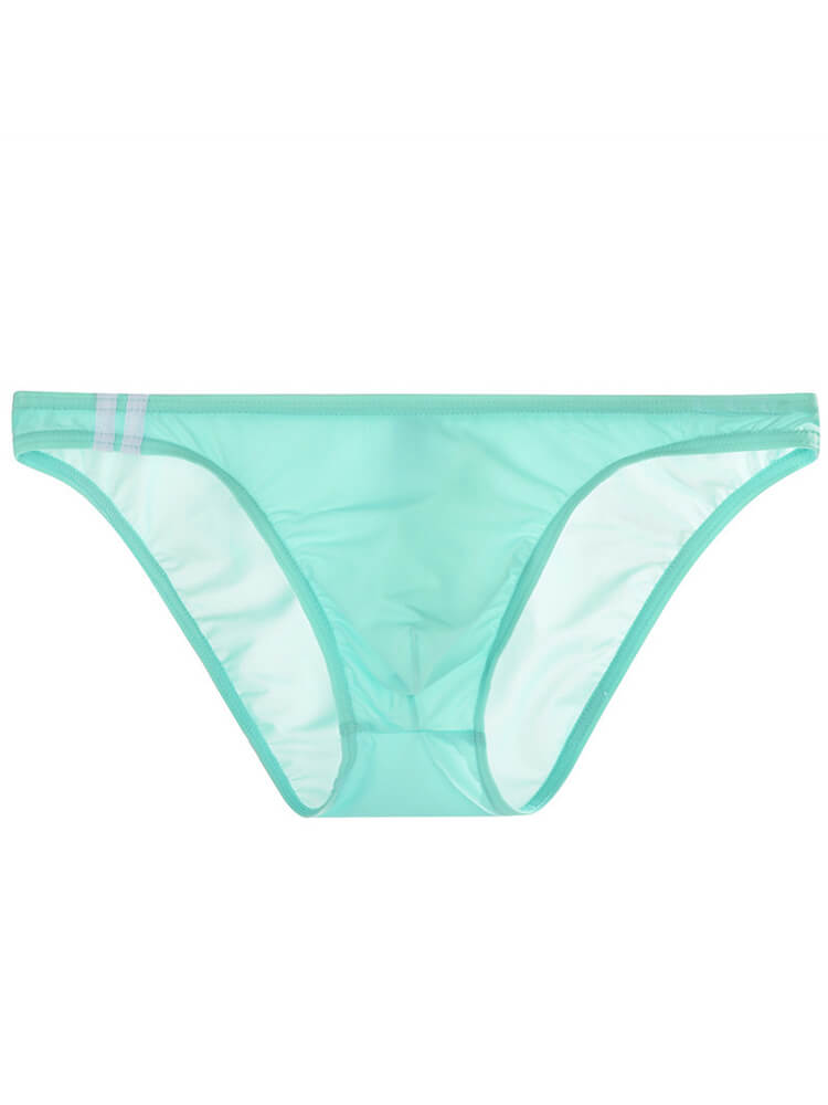 Men's Sexy Ice Silk Thin U-Convex Pouch Briefs
