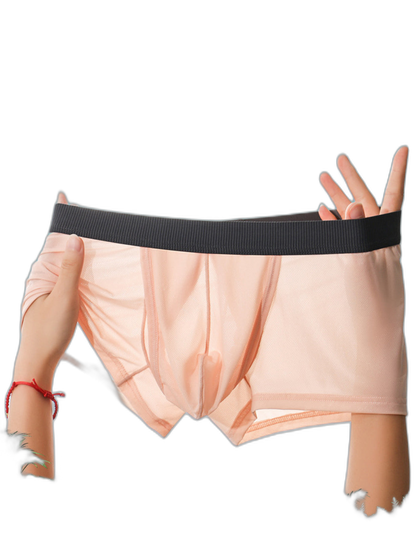2 Pack Men's Ultra-Thin Trunks with Open Fly