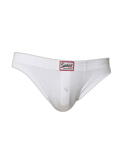 2 Pack Men's Premium Comfortable Fabric Low-Rise U-Shaped Button Fly Briefs