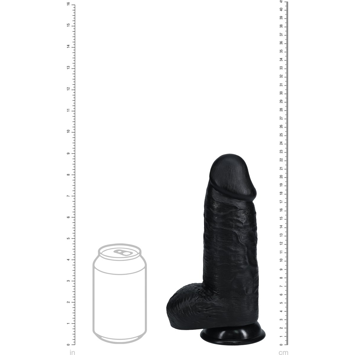 RealRock Extra Thick Realistic Dildo with Balls 9 Inch