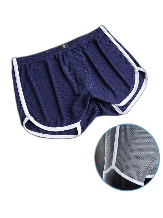 2 Pack Loose Home Underwear Breathable Mesh Shorts