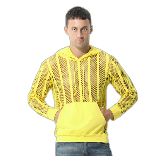 Mesh Long Sleeve Hoodie