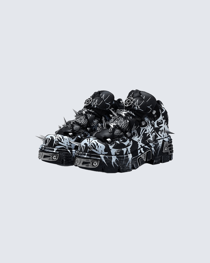 Cyberpunk Spike Armor Sneakers