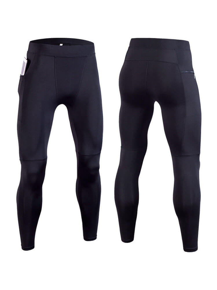Men's Solid Color Quick-Drying Sports Tight Pants