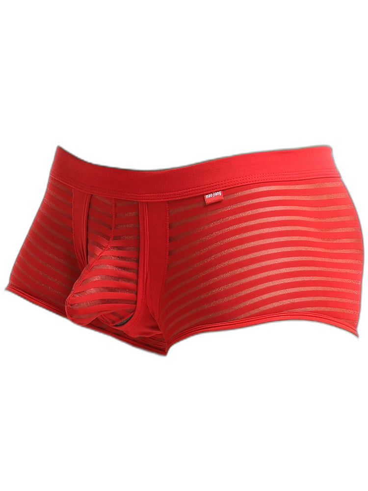 Men’s Sexy Striped Hollow Jockstrap With Separate Pouch