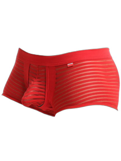 Men’s Sexy Striped Hollow Jockstrap With Separate Pouch