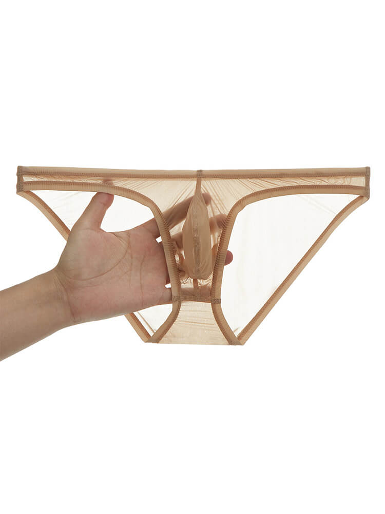 Men's Sexy Quick-Drying Sheer Narrow-Band Briefs