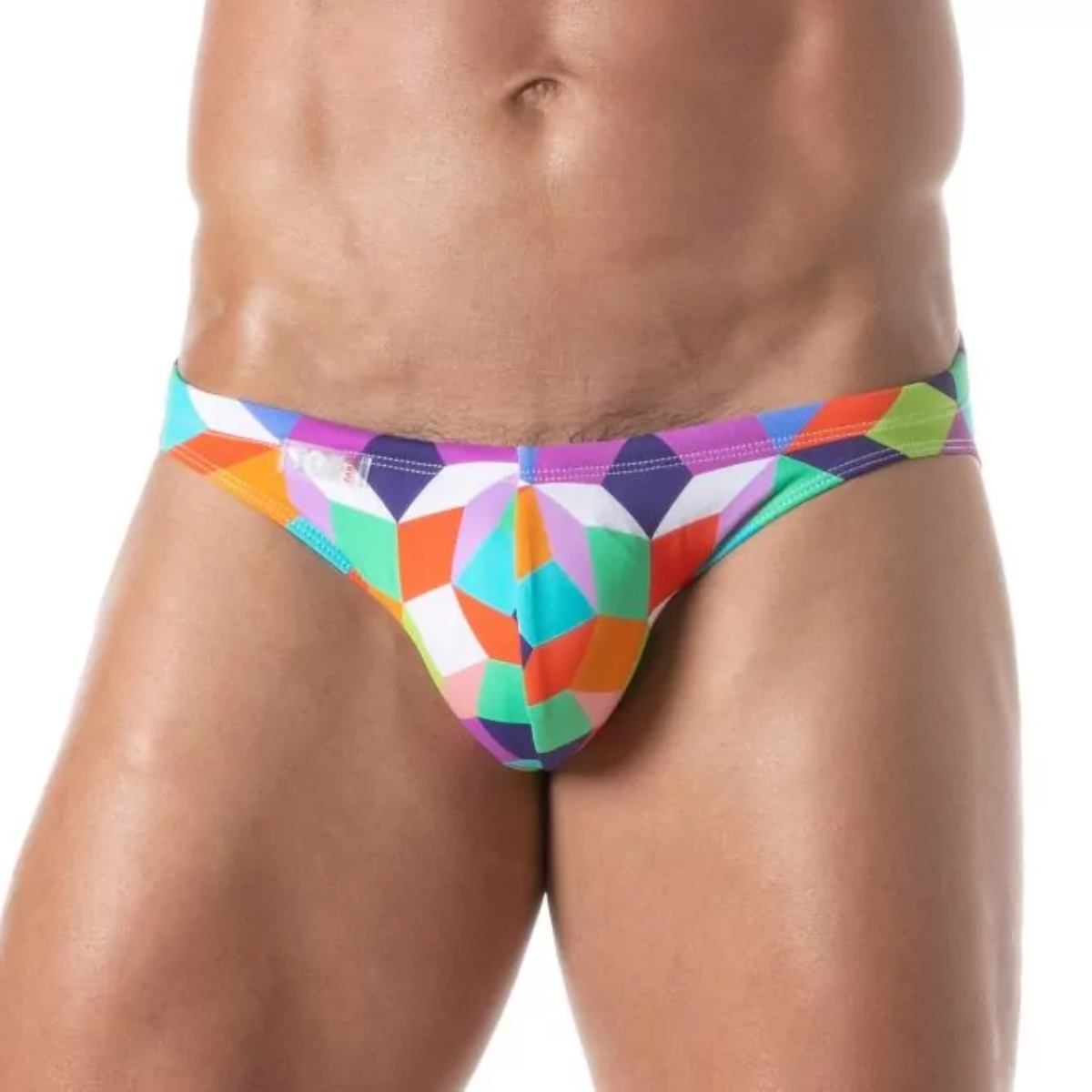 Print Swim Mini Briefs Purple - Size : M