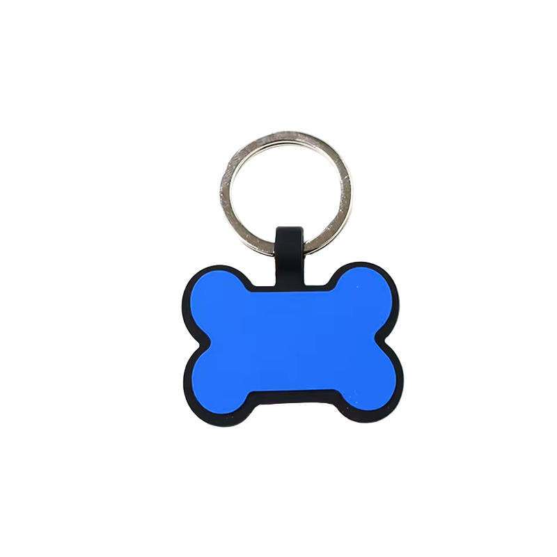 Custom Silicone Tag Blue