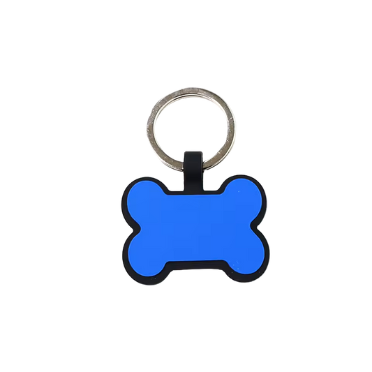 Custom Silicone Tag Blue