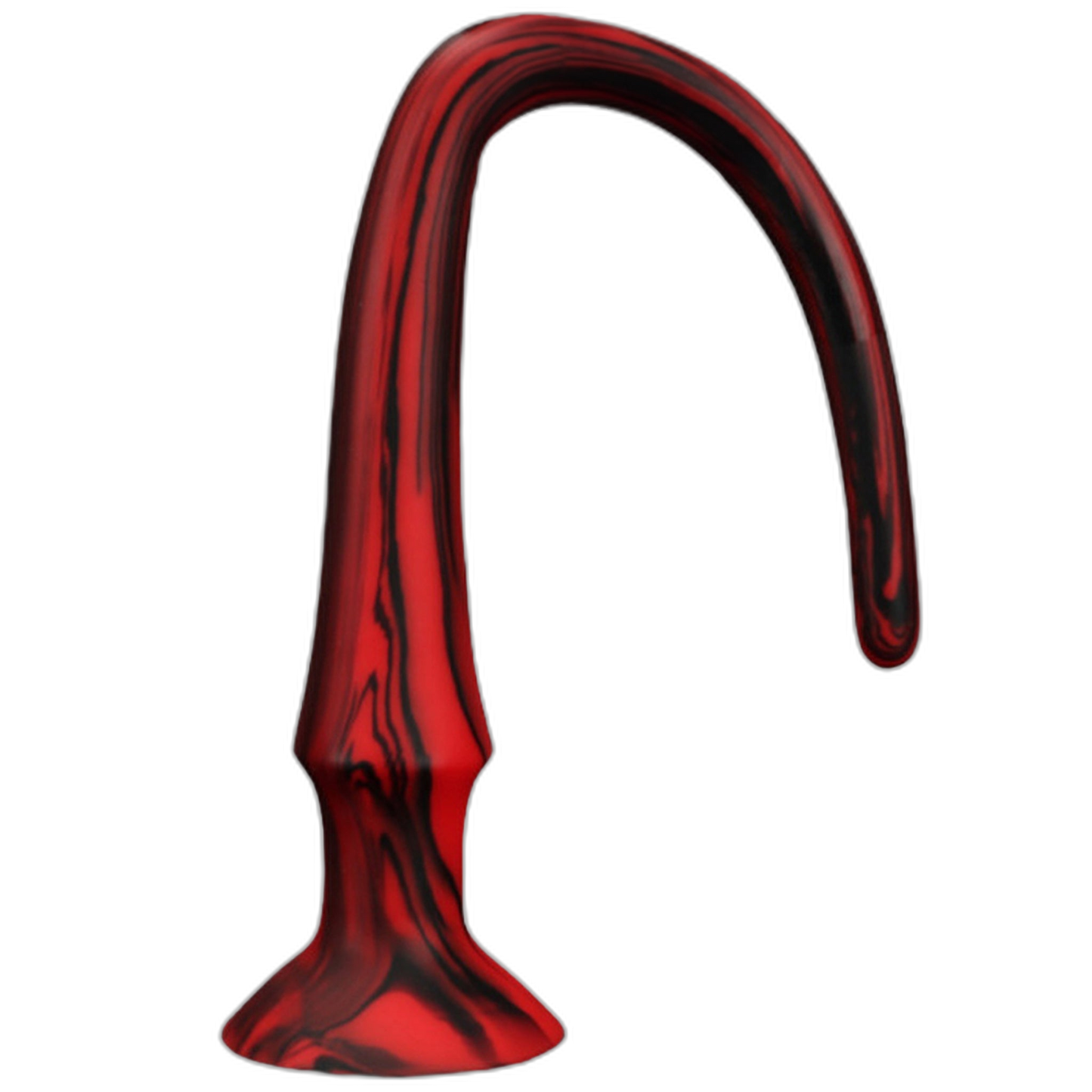 ELITE Liquid Silicone Snake 24.8 Inch Red & Black Swirl