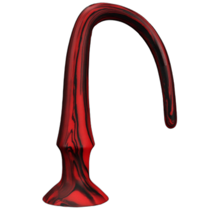ELITE Liquid Silicone Snake 24.8 Inch Red & Black Swirl
