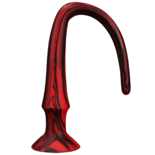 ELITE Liquid Silicone Snake 24.8 Inch Red & Black Swirl