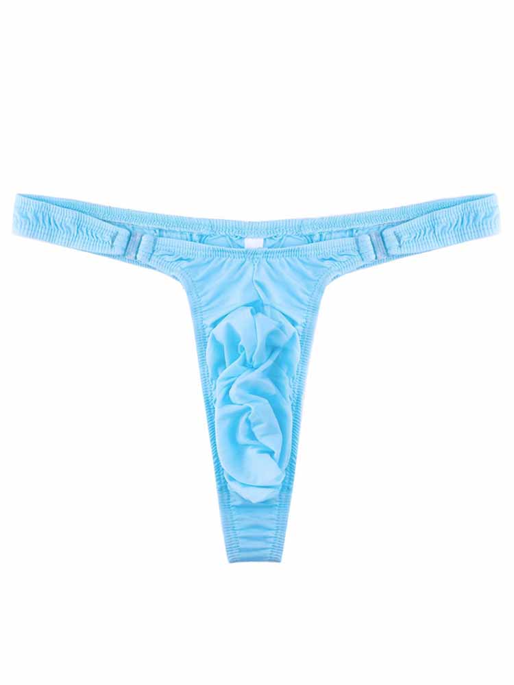 Men's Narrow Side Detachable Button Thong