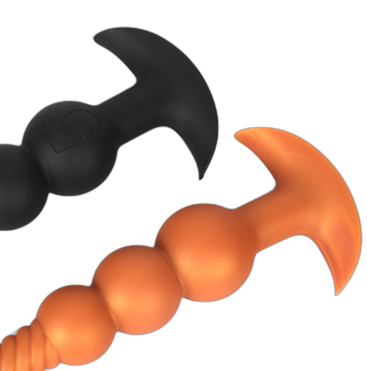 Rama - Silicone Anal Beads  - 3 Anal Balls With Tail - Anal Trainer