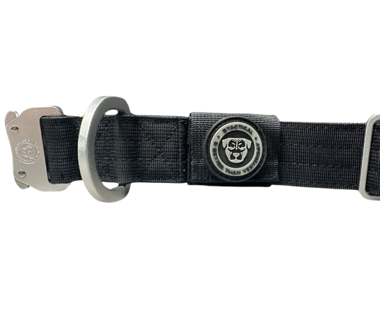 4cm Tactical Tracker Collar Midnight Black
