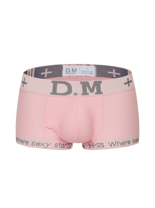 D.M Low Waist Sexy Cotton Comfort Capsule Boxer Briefs