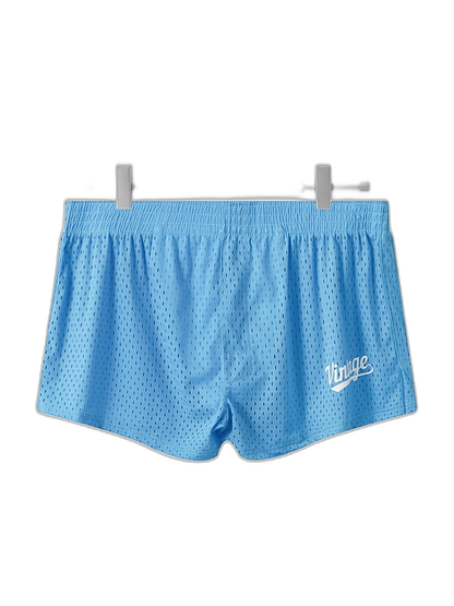 2 Pack Men's Seamless Comfort Quick-Dry Lightweight & Airy Mesh Boxers Shorts