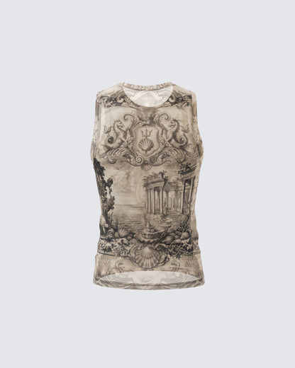 BARREN Series | Apocalyptic Pilgrimage Printed Tank