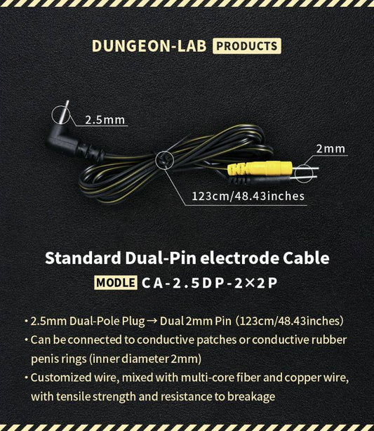 Dungeon Labs 2.5mm Jack to 2mm Electro Cable