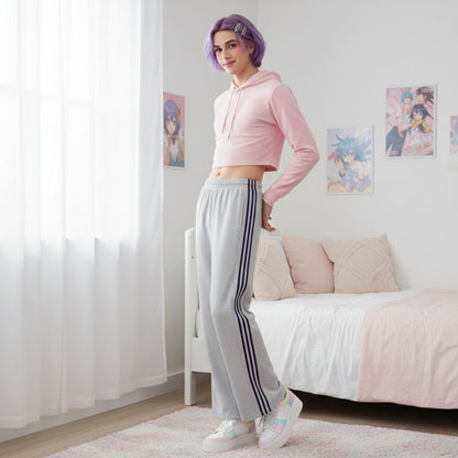 Plus Striped Sweat Pants