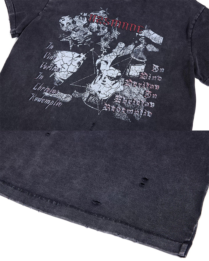 KIIKIO Grunge Distressed Tee