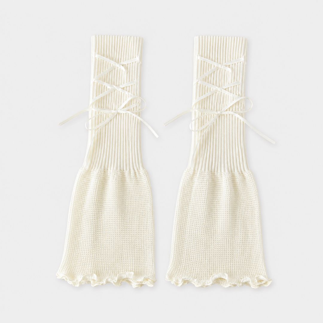 Sweetheart Lace-Up Leg Warmers