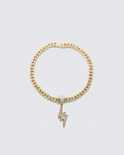 LIGHTNING Series | Pendant Cuban Chain Necklace