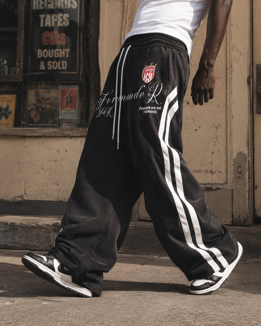 Retro Casual Versatile Striped Trousers