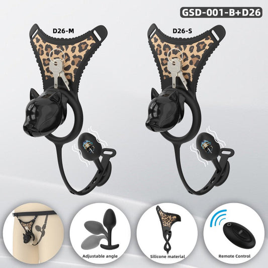 Puppy Head Chastity Cage Set with Underwear & Plug-GSD Series