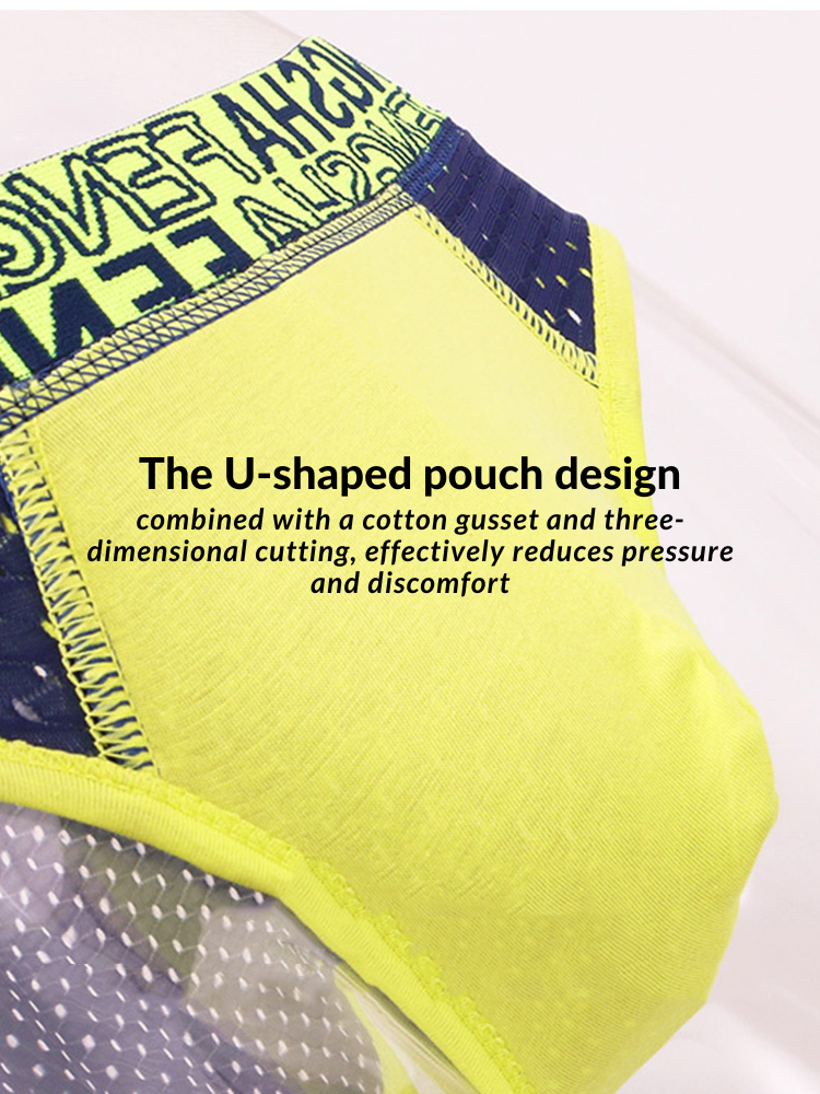 2 Pack Men's Breathable Youth U-Convex Pouch Briefs