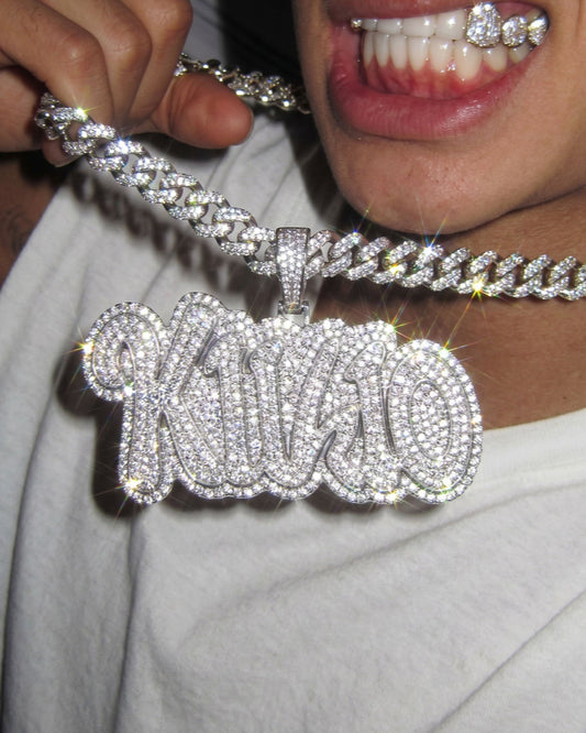KIIKIO-Full Zirconia Alloy Cuban Link Necklace